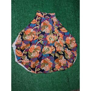 HD in Paris‎ Floral Maxi Skirt Colorful Print High Low Hem Women's S (Read)